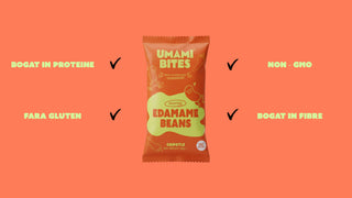 Edamame Crocant Umami Bites (Chipotle) – Snack Proteic Vegan, Fără Gluten – 8x26g (208g)