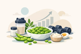 Gustare proteică din edamame care chiar ține
